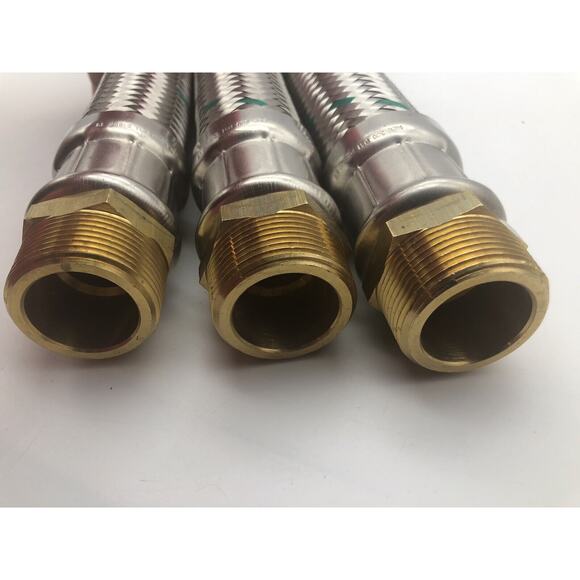 Nex Braided Flexible Hose 1 3/4”x 1” 300psi 248F-19, 24" and 23 1/2 L,LOT OF 3 - Picture 5 of 11